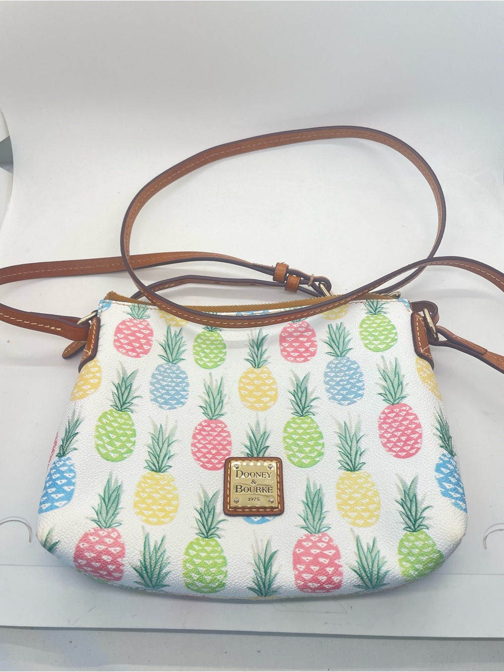 Dooney & Bourke Tiki Pineapples Crossbody Bag Purse